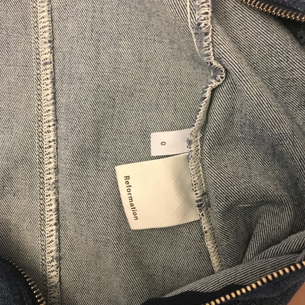 Reformation “Randy” jean dress - Picture 4 of 5